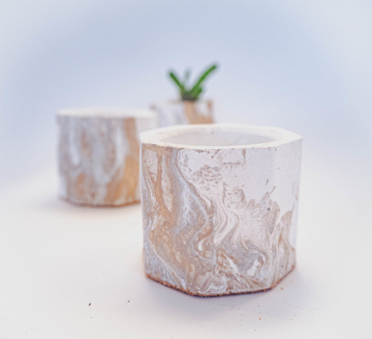 Marbled Plant Pots | Forest Interior